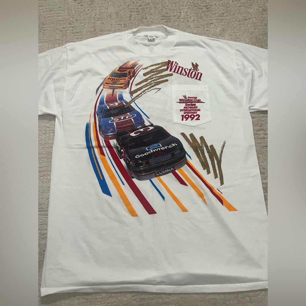 Vintage NASCAR 1992 Winston Cup Michigan International Speedway Tee